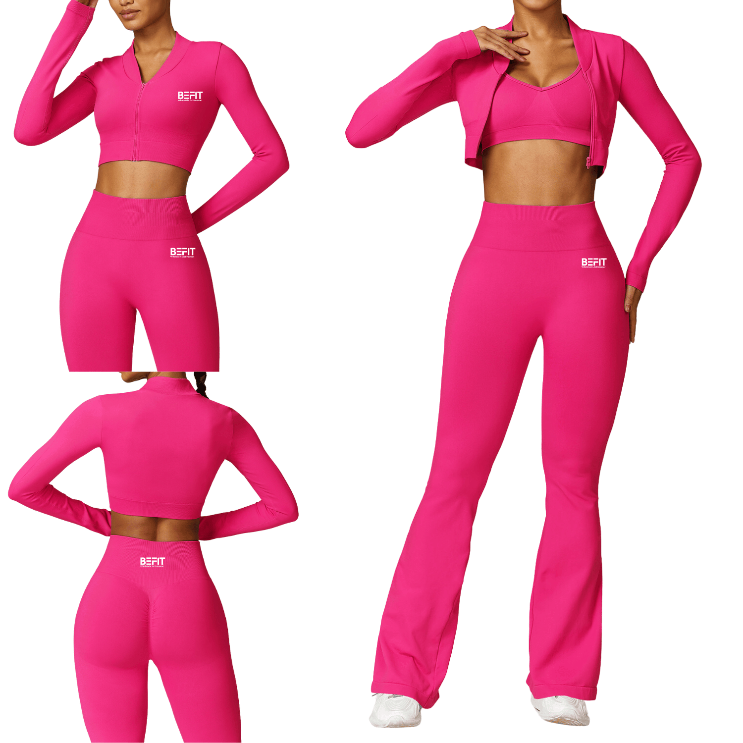 Women's Wholesale Slightly-Flared Slimming Set